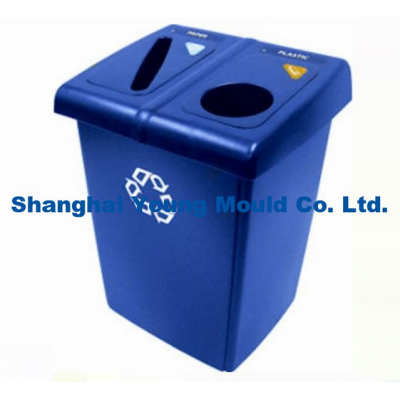 rotomolding dust bin moulds manufacture rotational waste bin moulds making OEM rotomolding trash can moulds and products making